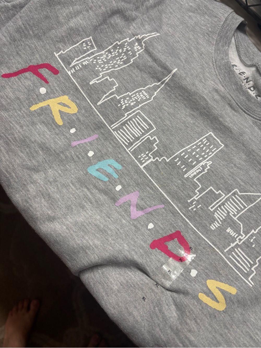 Friends Graphic Crewneck sweatShirt - Gray